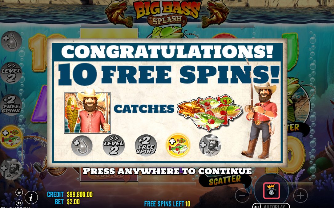 Scatter symbols landing to open the Free Spins round