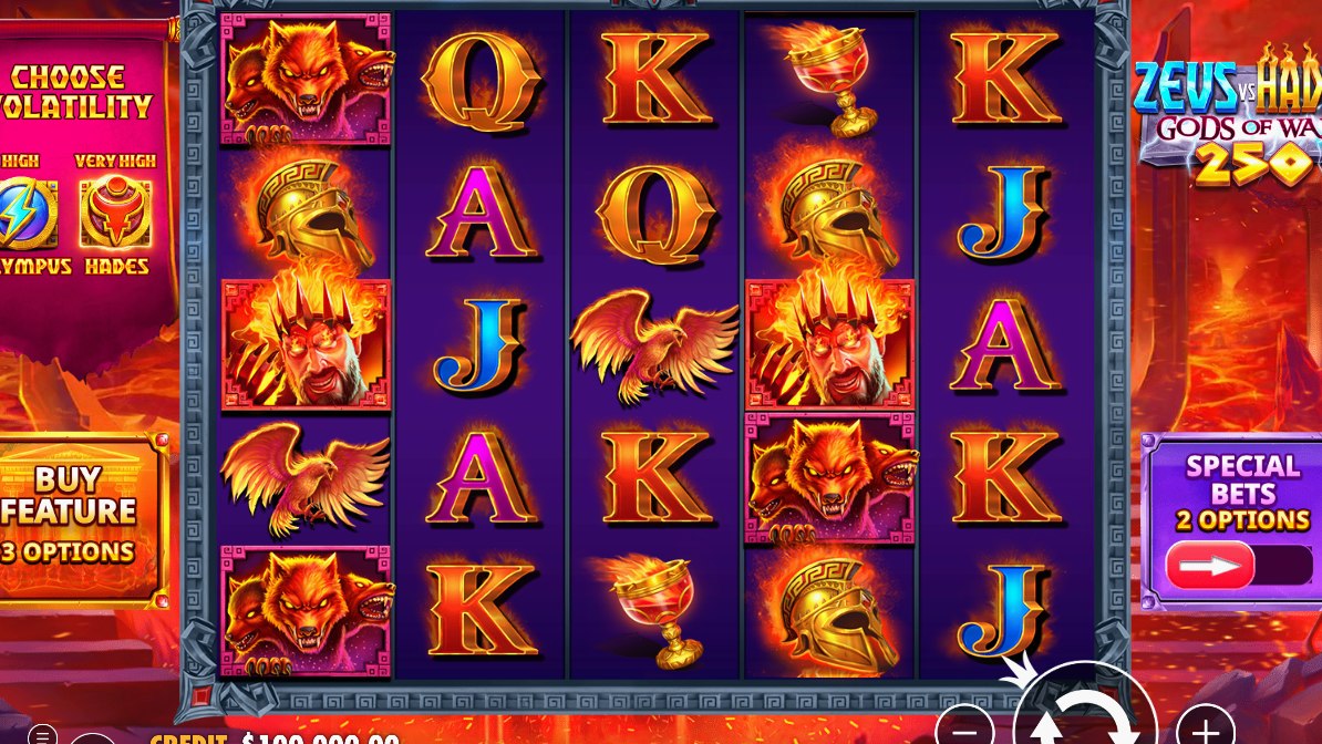 Zeus vs Hades – Gods of War 250